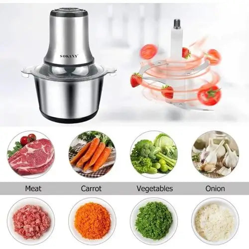 3L Electric Stainless Steel Meat Chopper