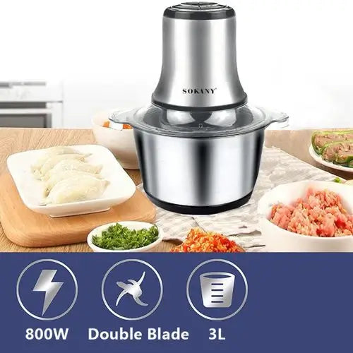 3L Electric Stainless Steel Meat Chopper
