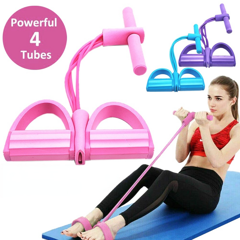 4 TUBE FITNESS RESISTANCE BANDS
