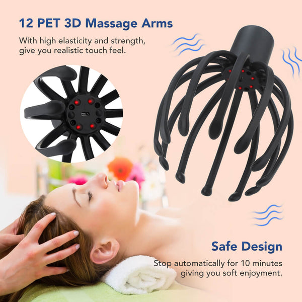 Electric Octopus Claw Scalp Massager Anti-stress Relief